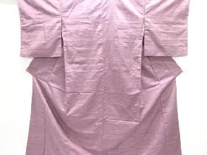 アンティーク　抽象模様織り出し手織り紬着物